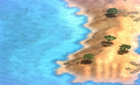 Crater Lake in-game terrain