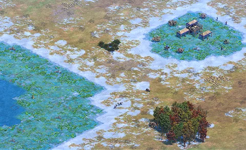 Frigid Lake in-game terrain
