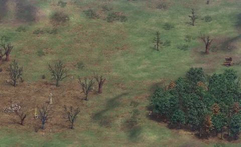 Graveyards in-game terrain