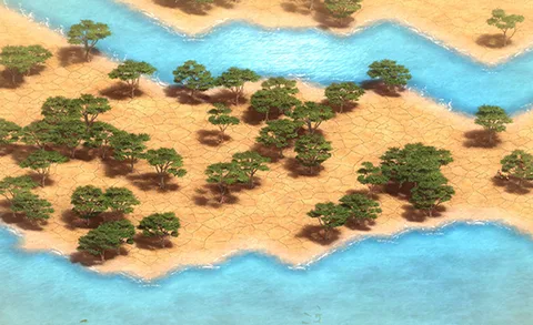 Nile Delta in-game terrain