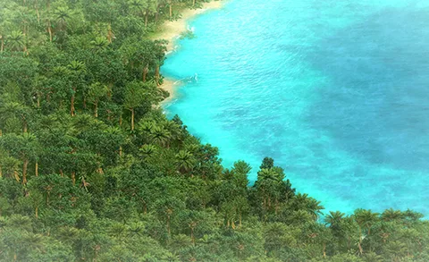 Oasis in-game terrain