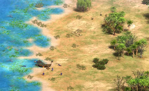 Shipwreck in-game terrain