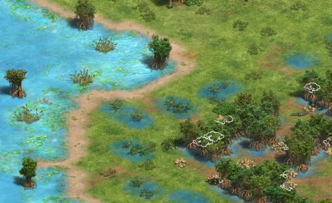 Shoals in-game terrain
