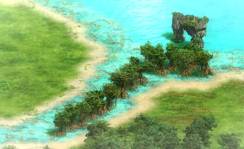 Strait of Malacca in-game terrain