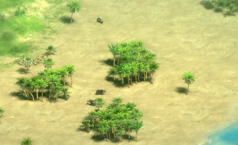 Stranded in-game terrain