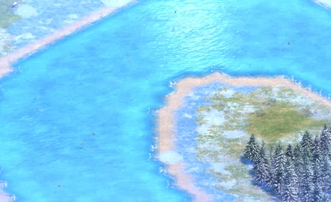 Swirling River in-game terrain